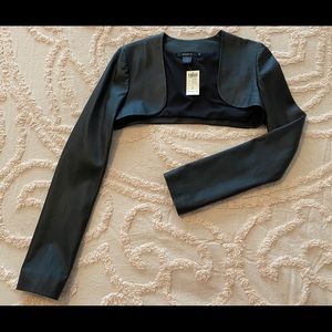 Leather bolero jacket / Leather shrug